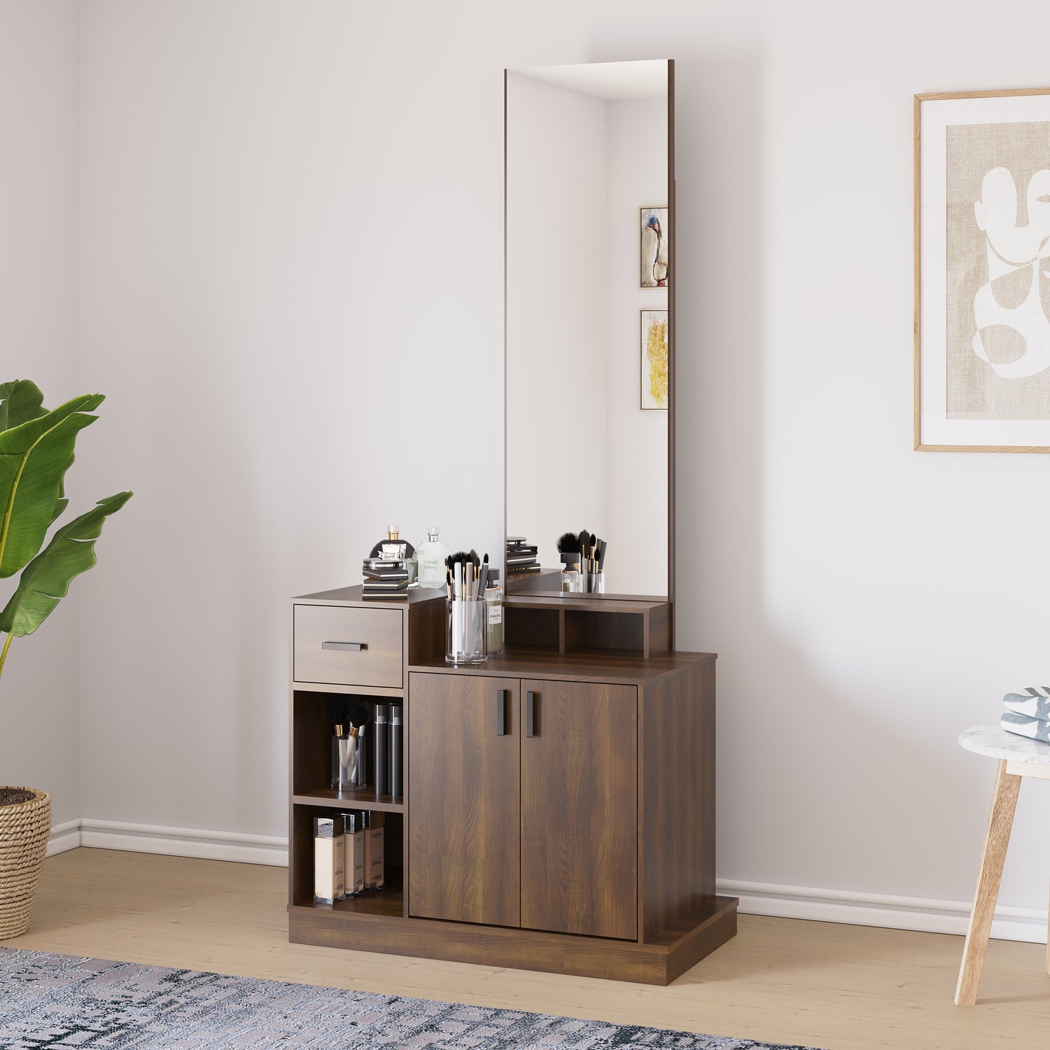 Dyson Dresser with Mirror (Classic Walnut) furniture reference