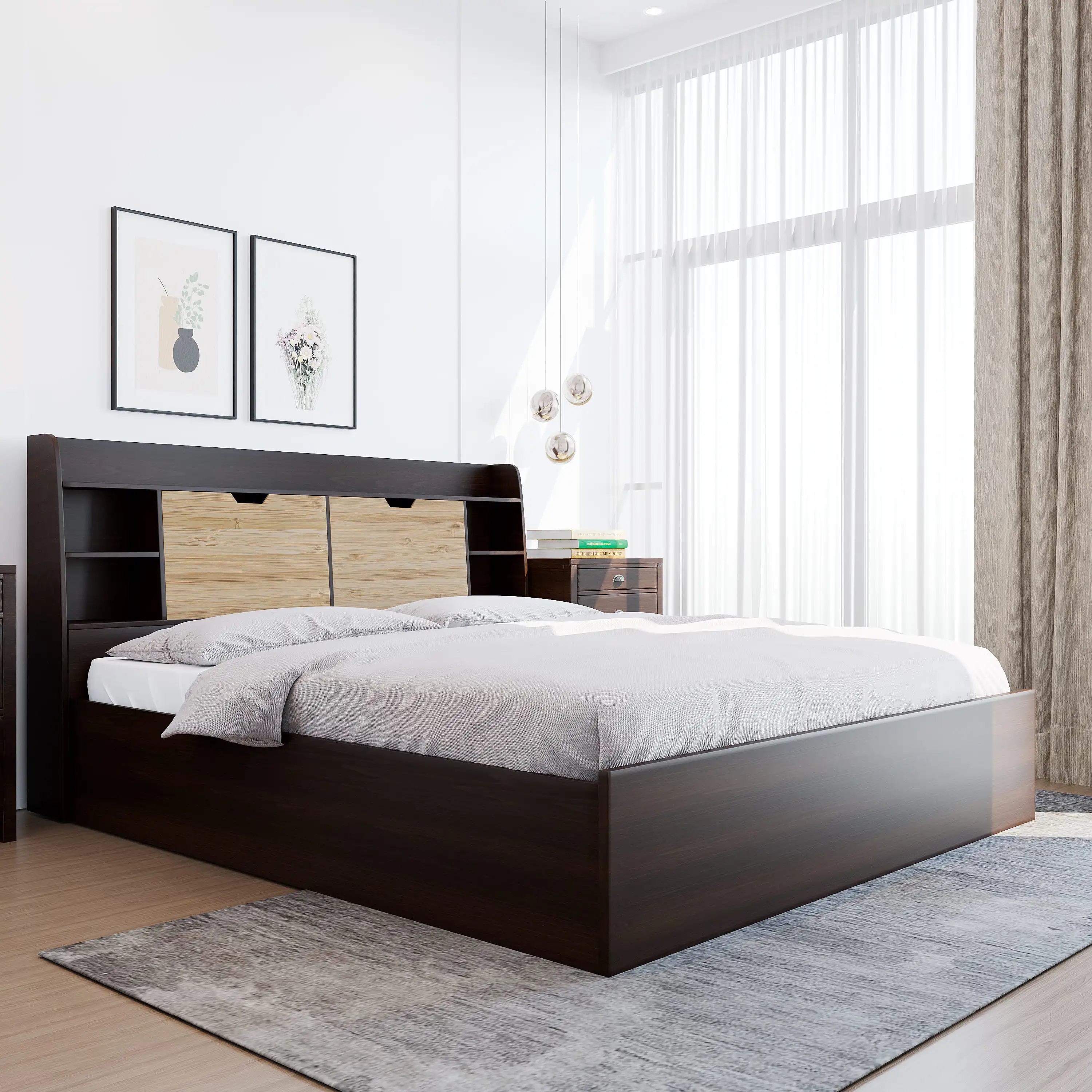 Riva King Bed With Storage (Wenge) furniture reference