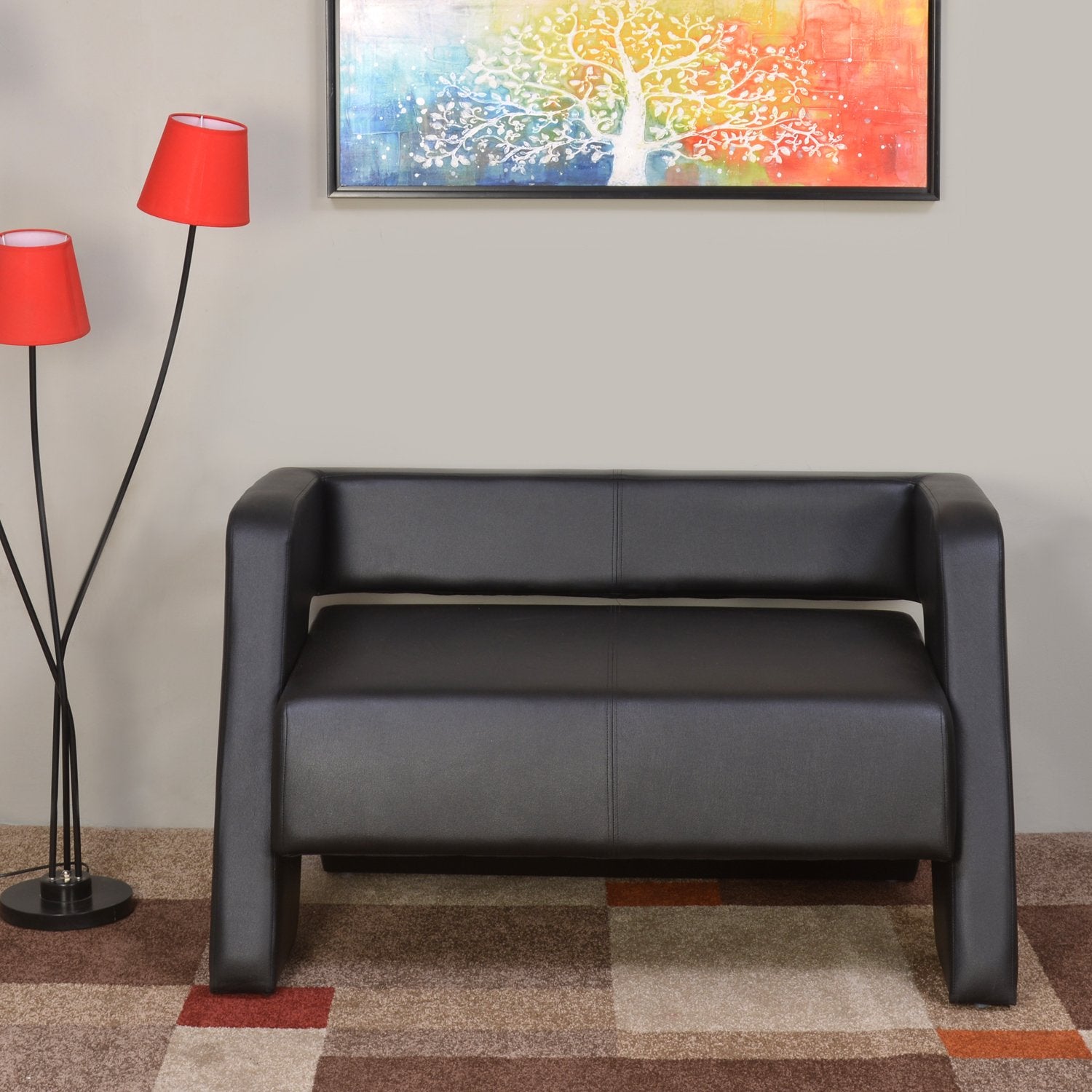 Bradd 2 Seater Sofa (Black) furniture reference