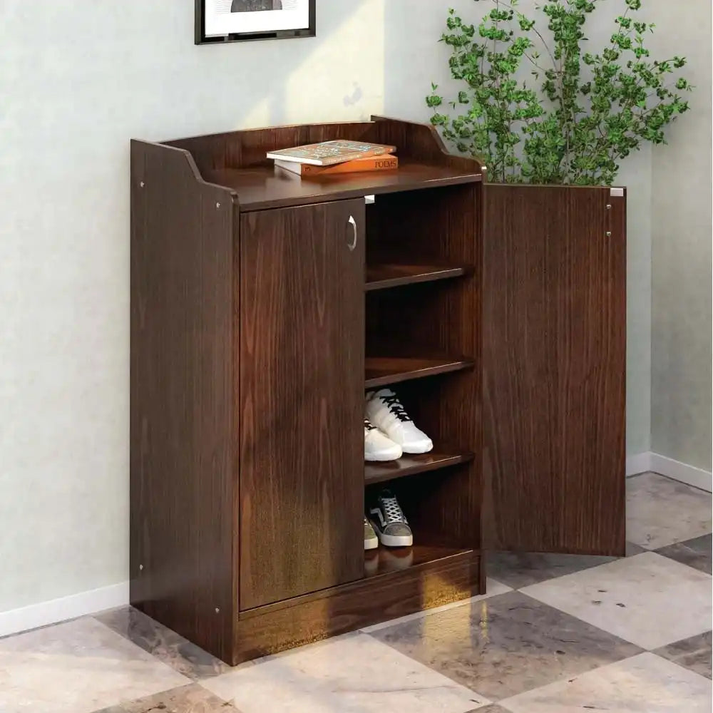 Alpine Shoe Cabinet (Classic Walnut) furniture reference