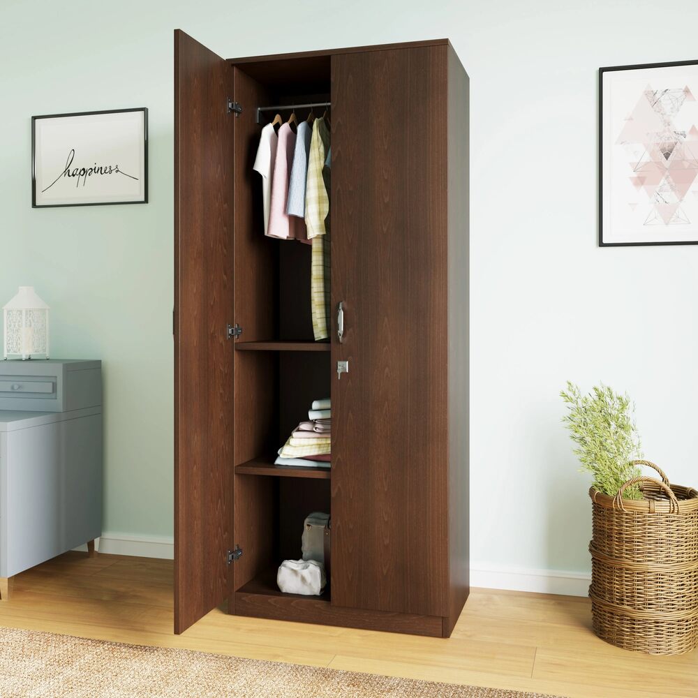 Willy 2 Door without Mirror Wardrobe (New Wenge) furniture reference