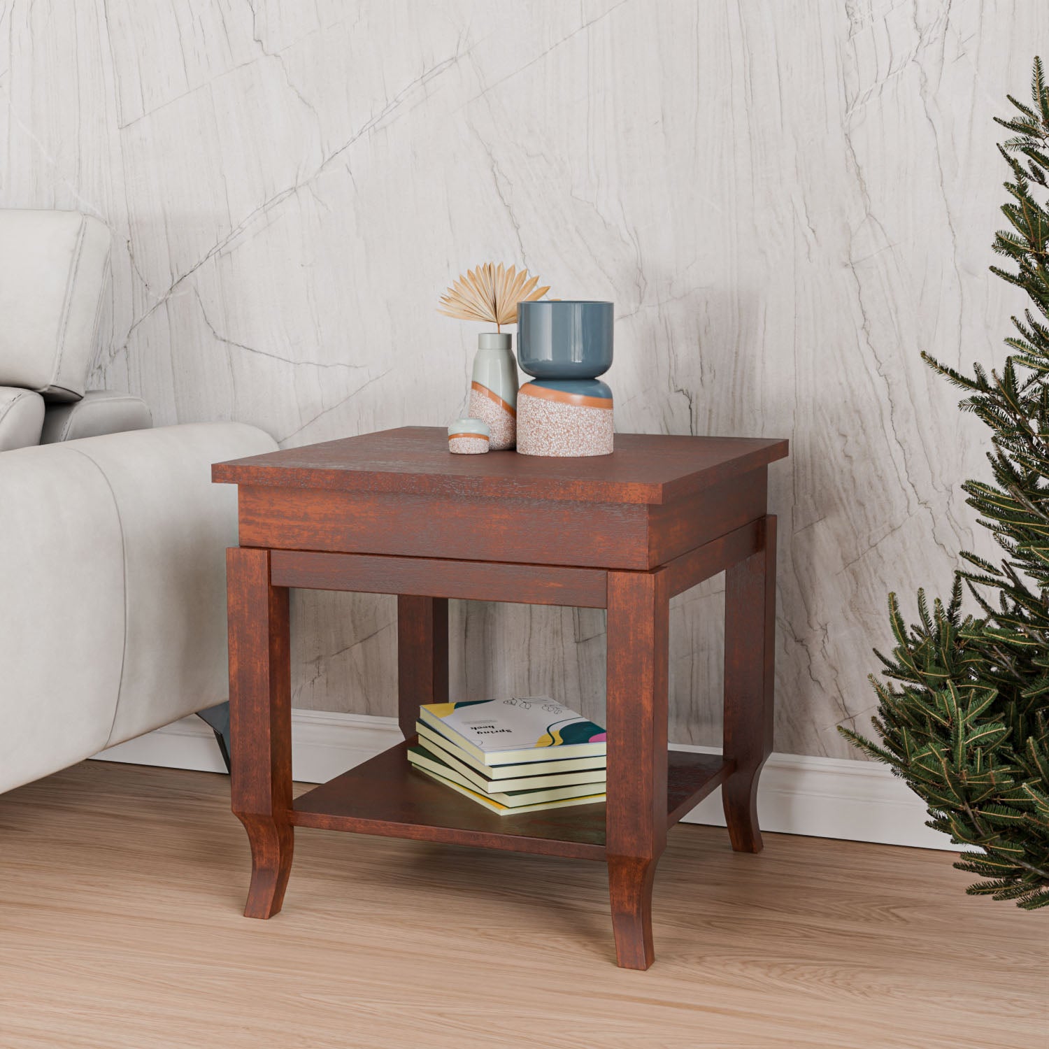 Alma End Table (Mahogany) furniture reference