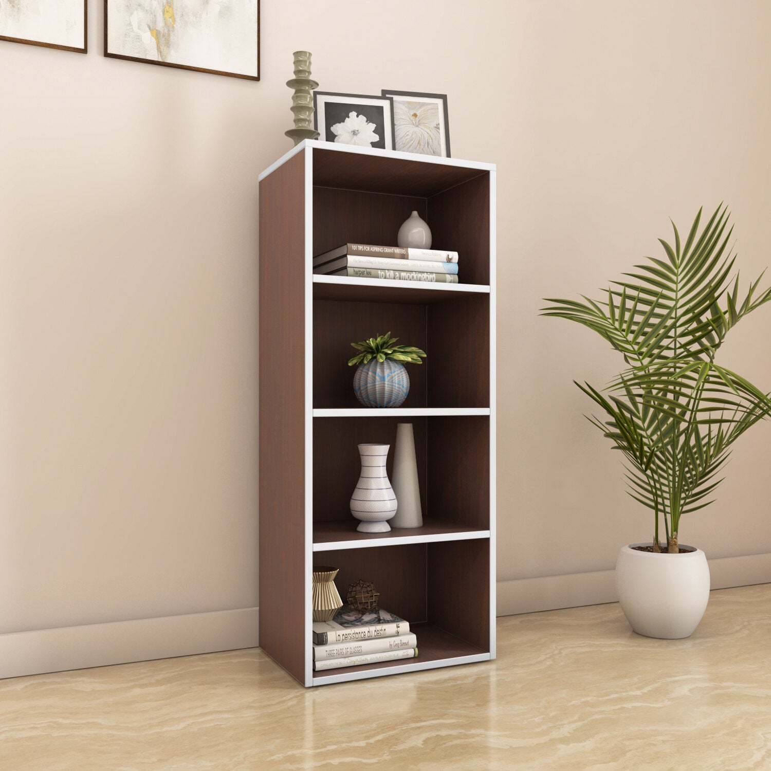 Halo 4 Tier Storage Cabinet (Legno Oak) furniture reference