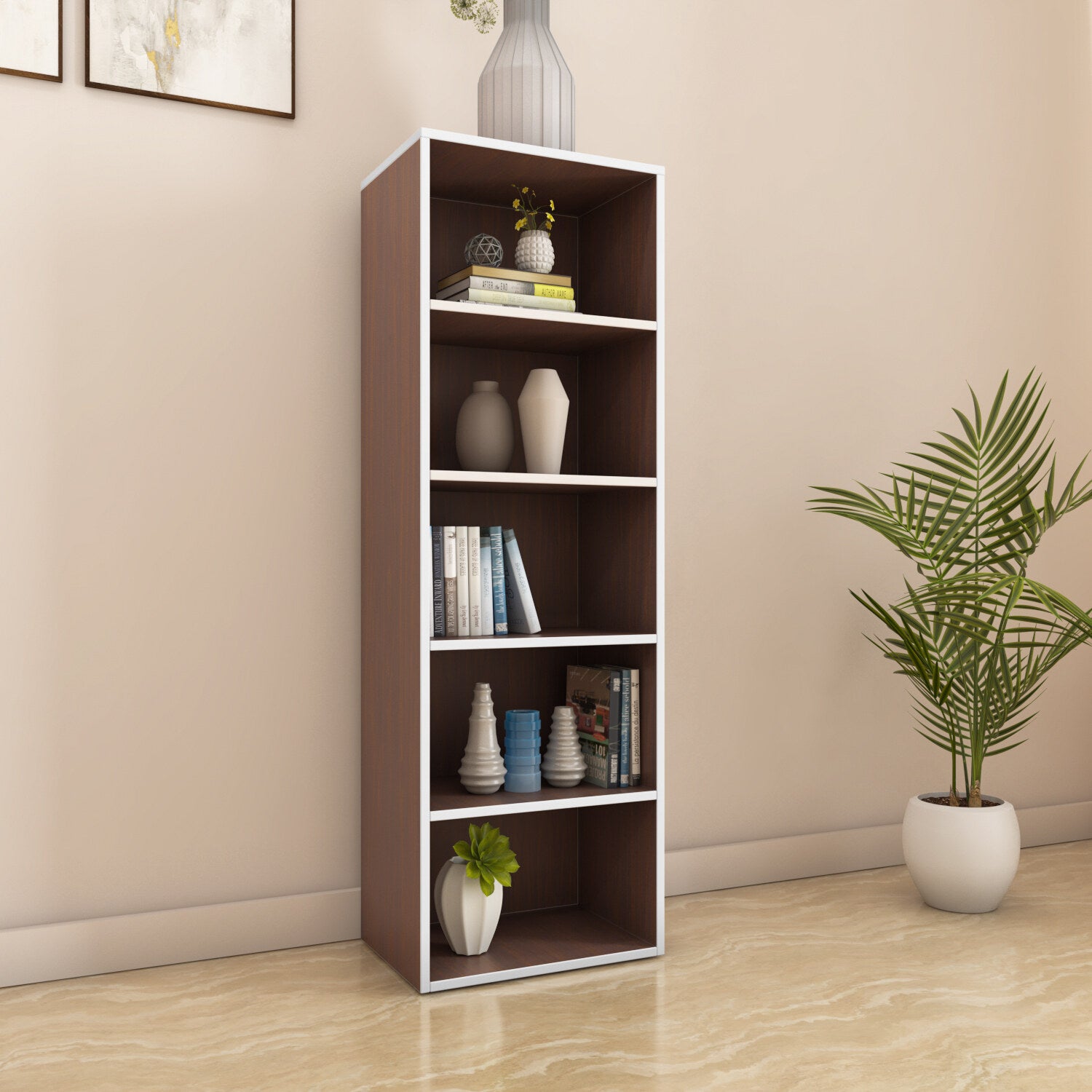 Halo 5 Tier Storage Cabinet (Legno Oak) furniture reference
